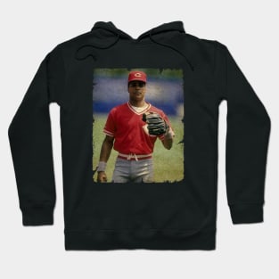 Barry Larkin in Cincinnati Reds Hoodie